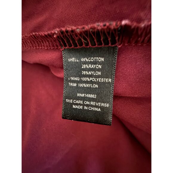 Torrid Women’s 22 Wine Lace Lined Flutter Sleeve Dress Holiday - Picture 7 of 7